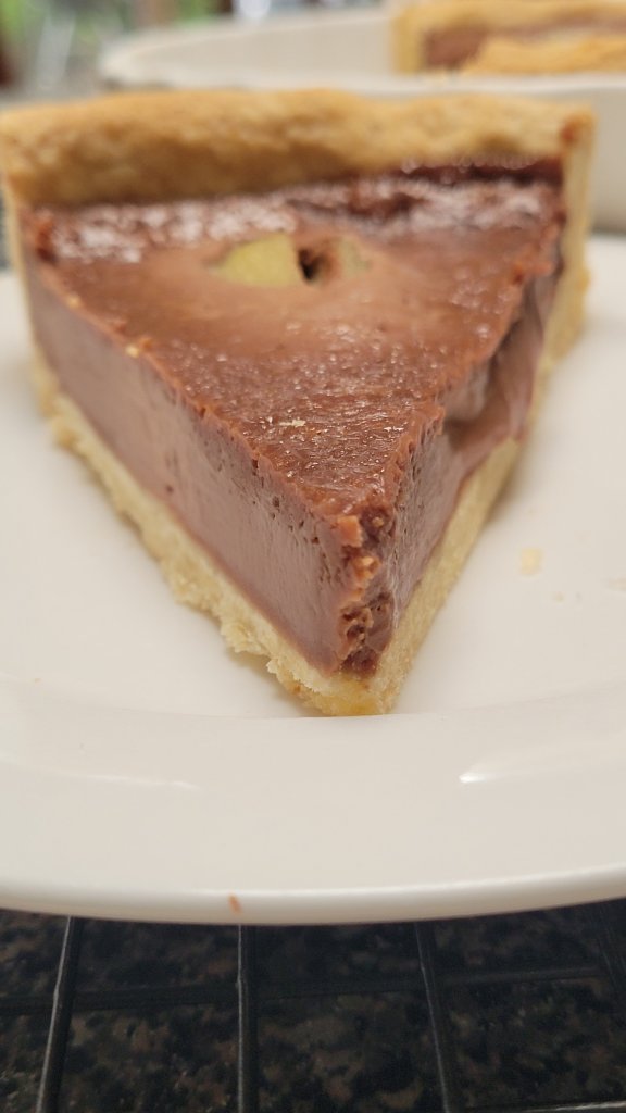 Pear and Choc tart