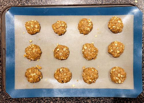 ANZAC Biscuits ready for the oven