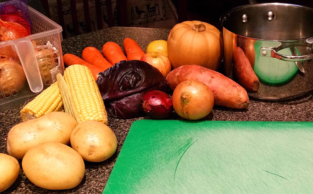 Preparing vegetables