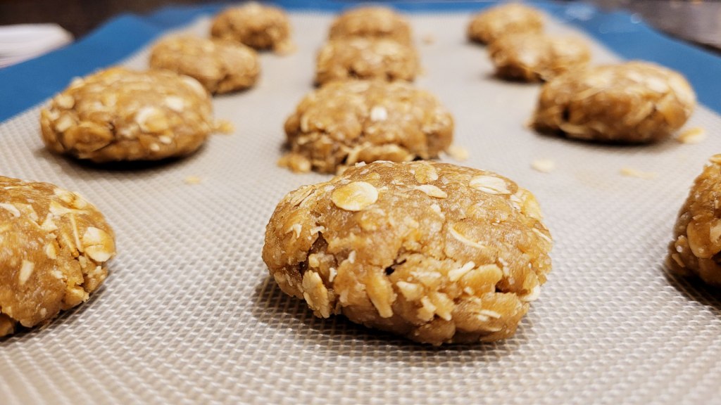 ANZAC Biscuits ready for the oven
