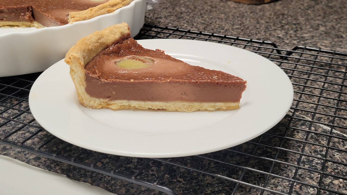Baked Pear and Chocolate&nbsp;Tart